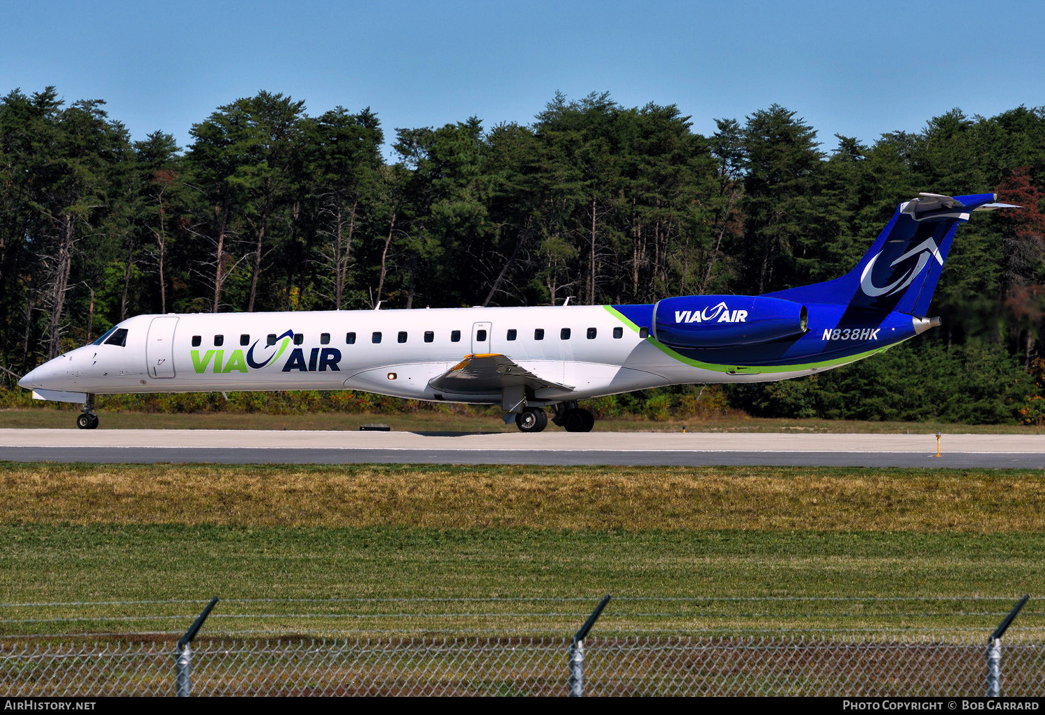 Aircraft Photo of N838HK | Embraer ERJ-145LR (EMB-145LR) | Via Air | AirHistory.net #723193