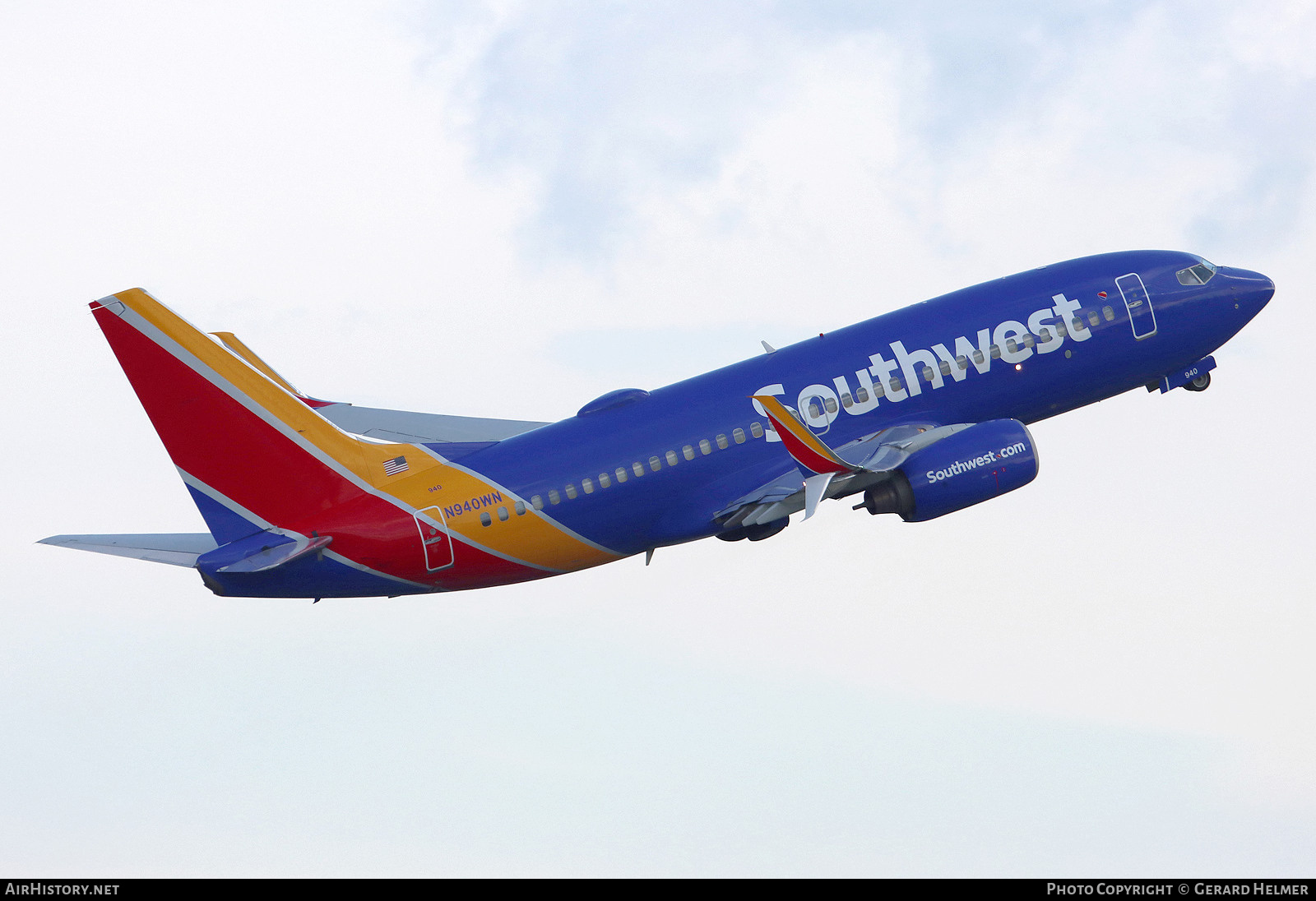 Aircraft Photo of N940WN | Boeing 737-7H4 | Southwest Airlines | AirHistory.net #723208