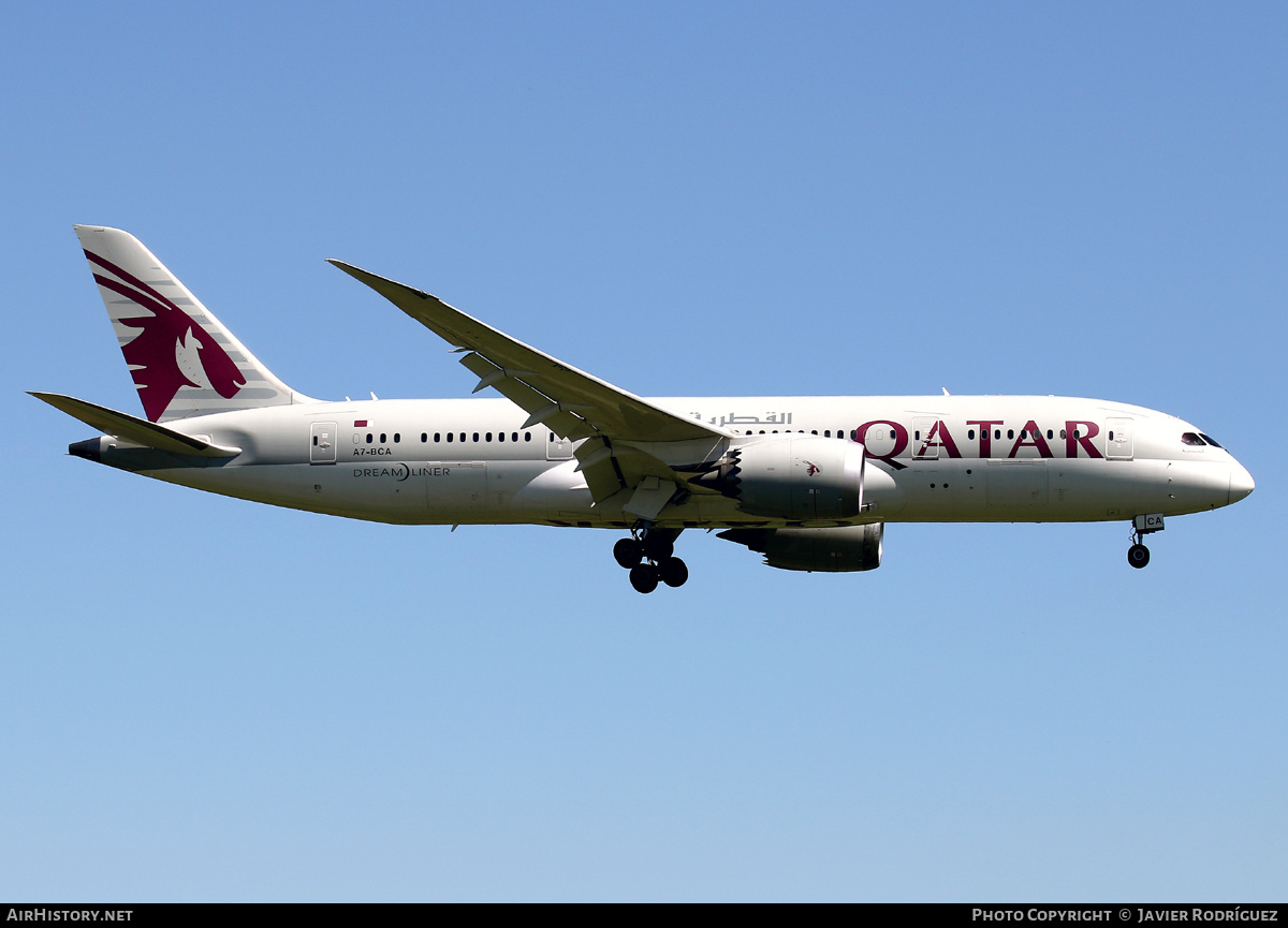 Aircraft Photo of A7-BCA | Boeing 787-8 Dreamliner | Qatar Airways | AirHistory.net #723216