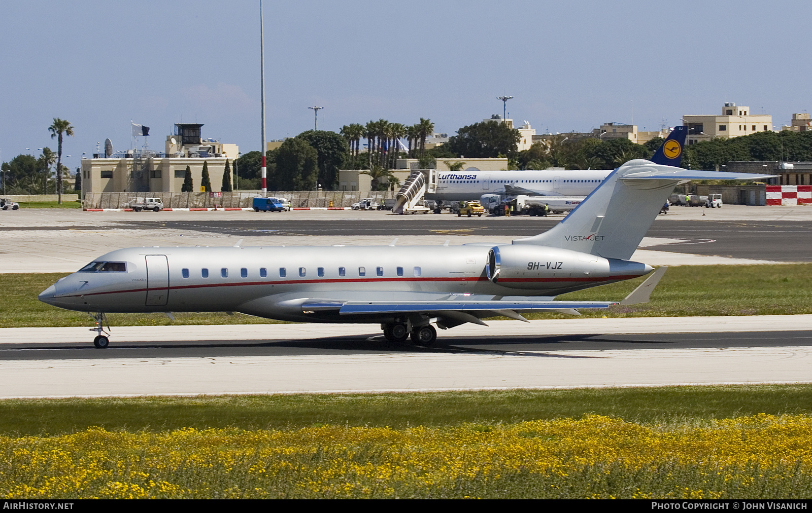 Aircraft Photo of 9H-VJZ | Bombardier Global 6000 (BD-700-1A10) | VistaJet | AirHistory.net #723341
