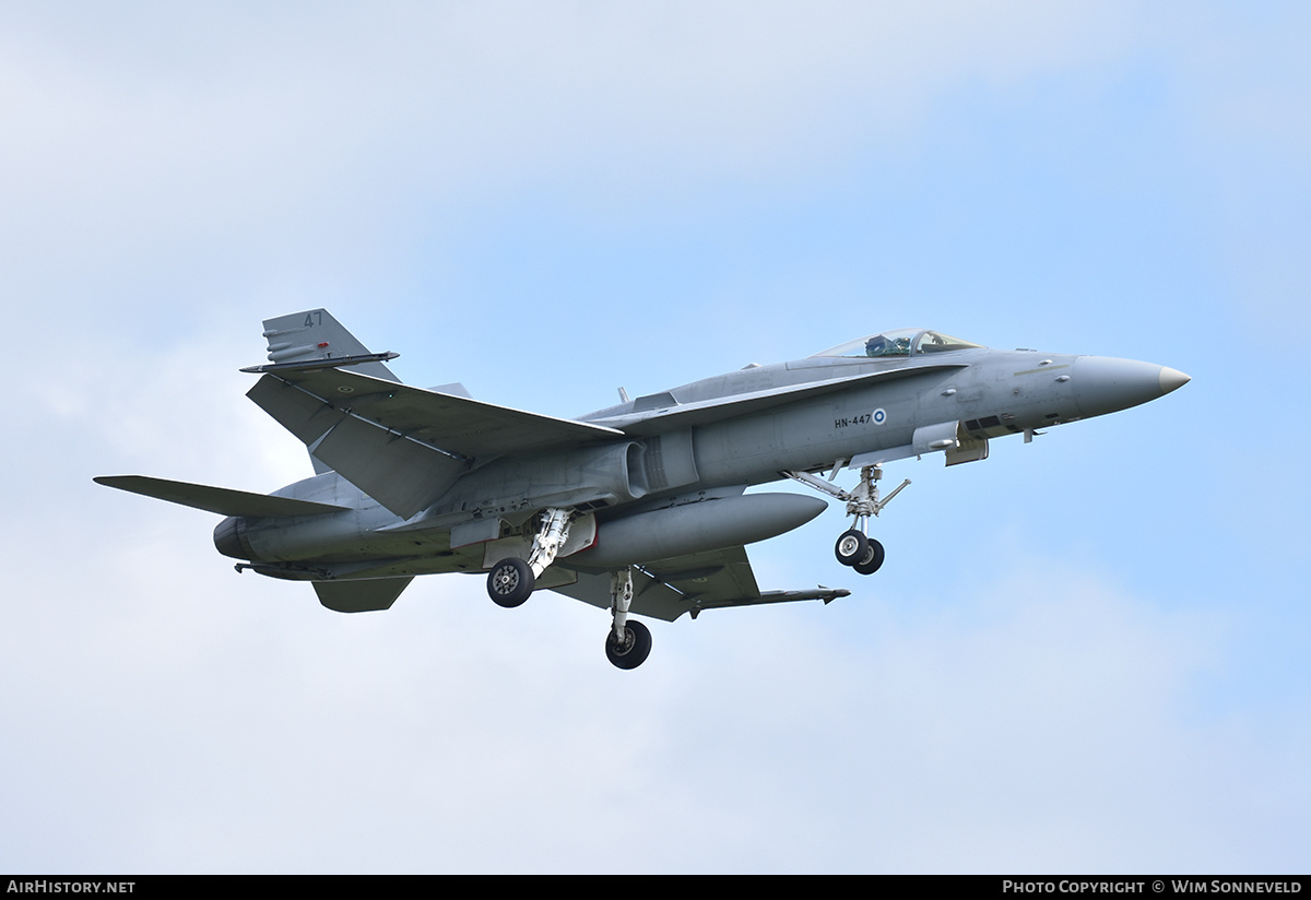 Aircraft Photo of HN-447 | McDonnell Douglas F/A-18C Hornet | Finland - Air Force | AirHistory.net #723389