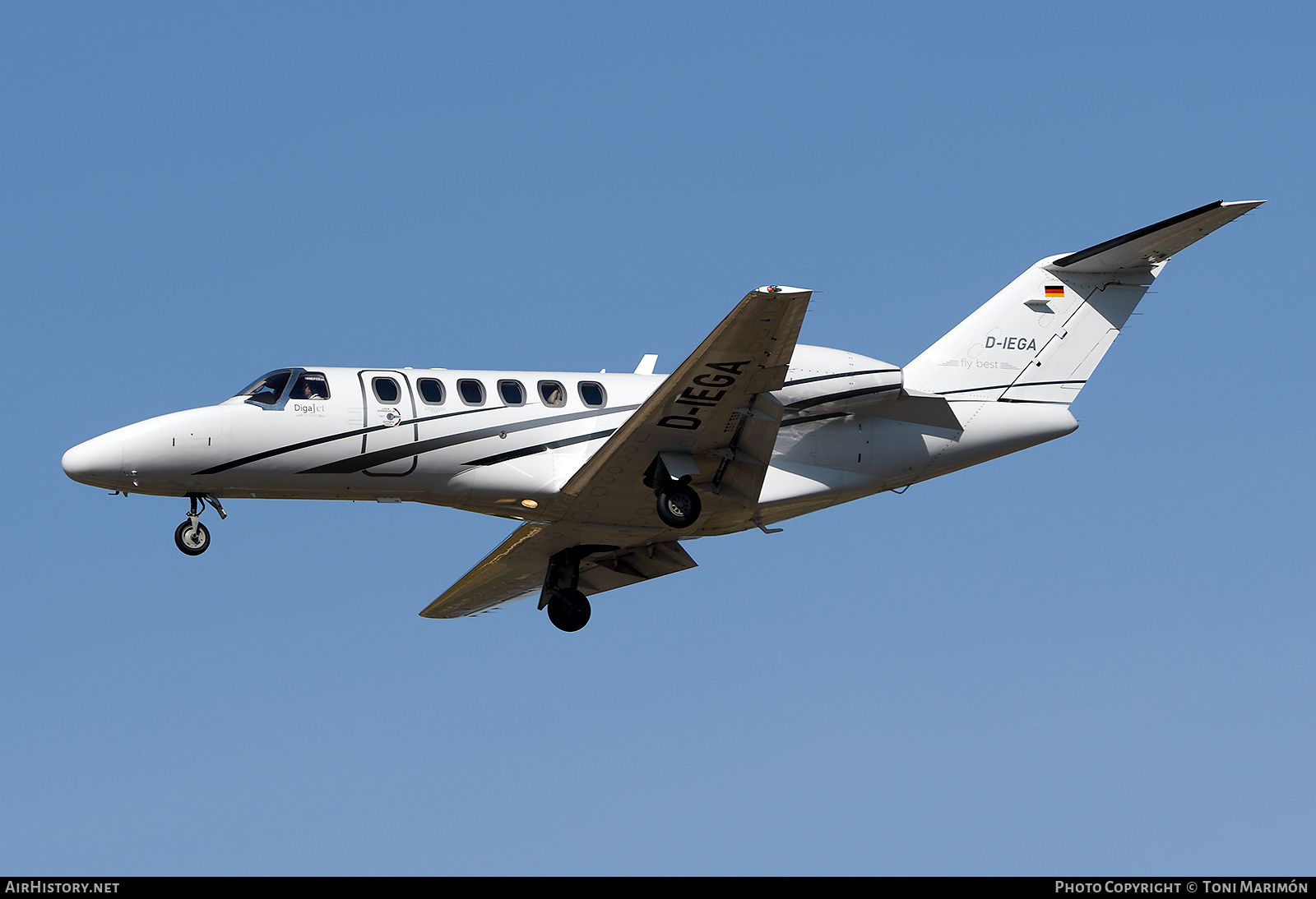 Aircraft Photo of D-IEGA | Cessna 525A CitationJet CJ2+ | DigaJet | AirHistory.net #723434