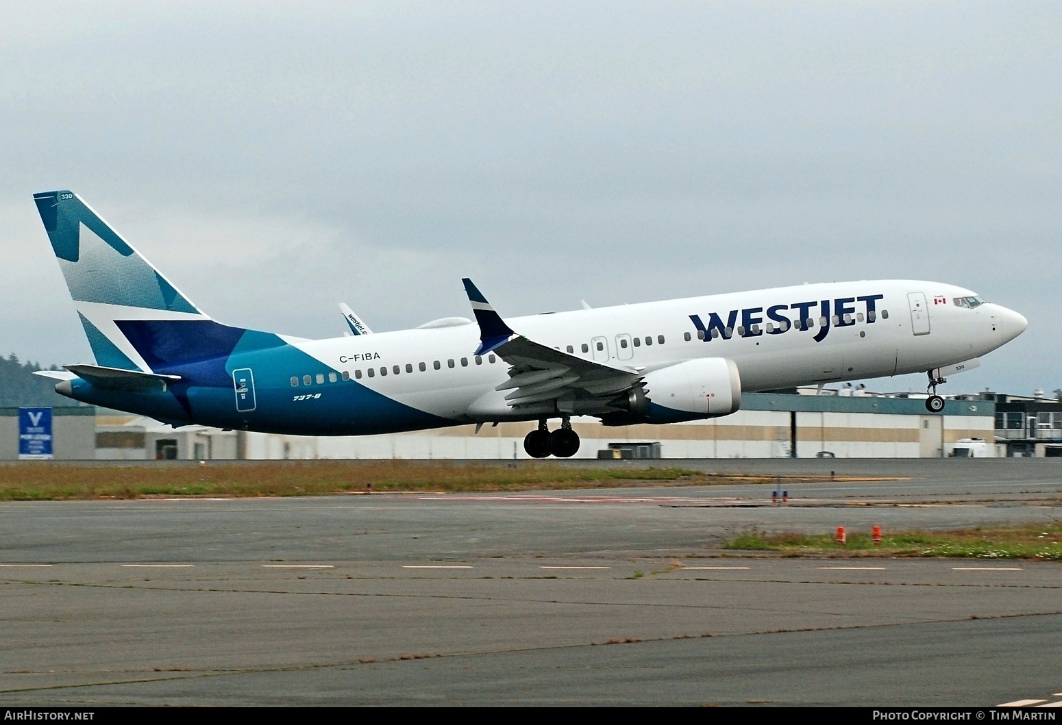Aircraft Photo of C-FIBA | Boeing 737-8 Max 8 | WestJet | AirHistory.net #723446
