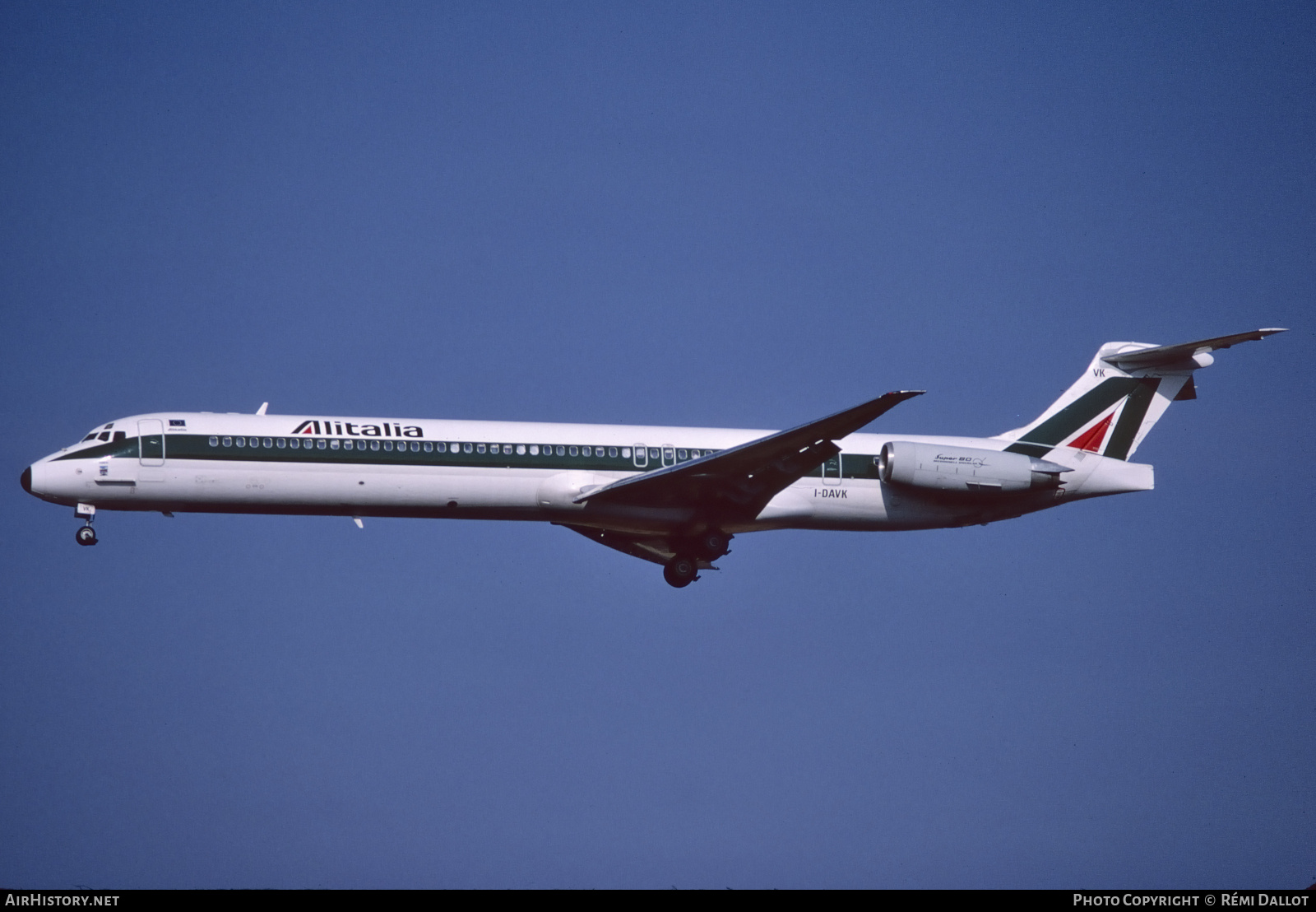 Aircraft Photo of I-DAVK | McDonnell Douglas MD-82 (DC-9-82) | Alitalia | AirHistory.net #723530