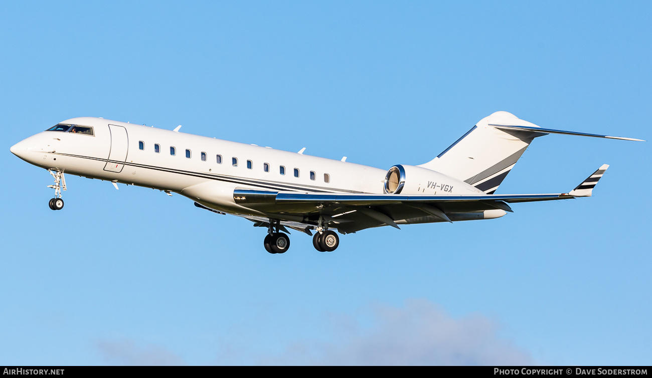 Aircraft Photo of VH-VGX | Bombardier Global Express (BD-700-1A10) | AirHistory.net #723557