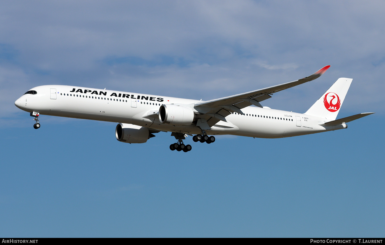 Aircraft Photo of F-WZFR | Airbus A350-1041 | Japan Airlines - JAL | AirHistory.net #723558