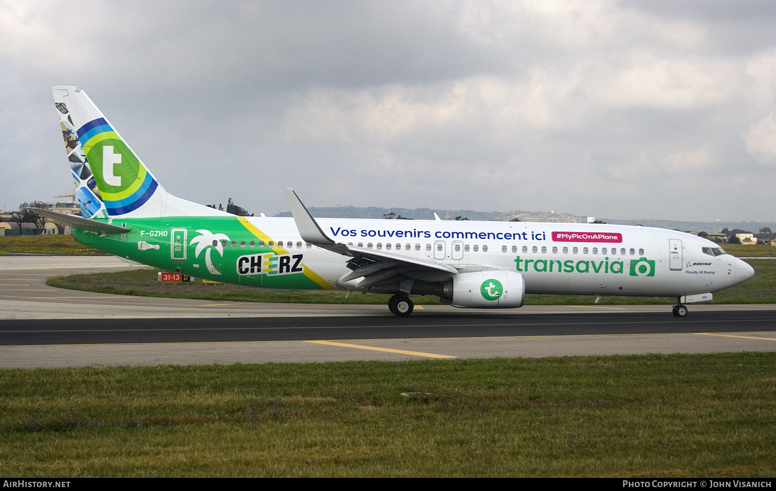 Aircraft Photo of F-GZHO | Boeing 737-8K2 | Transavia | AirHistory.net #723563