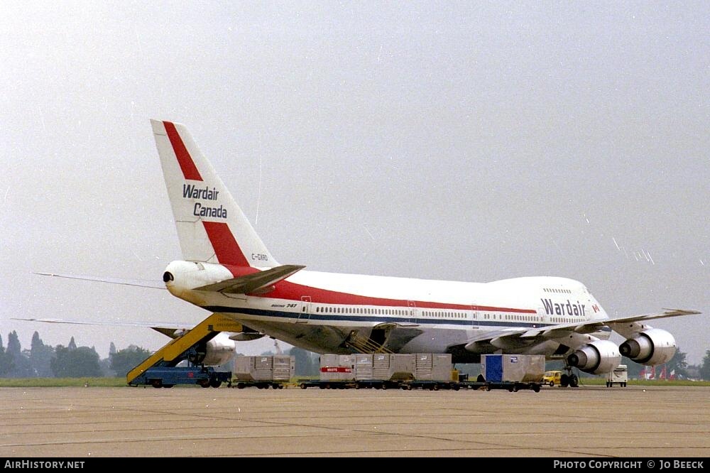 Aircraft Photo of C-GXRD | Boeing 747-211B | Wardair Canada | AirHistory.net #723811