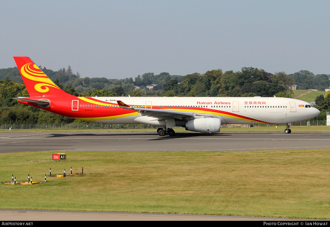 Aircraft Photo of B-304L | Airbus A330-343 | Hainan Airlines | AirHistory.net #723959