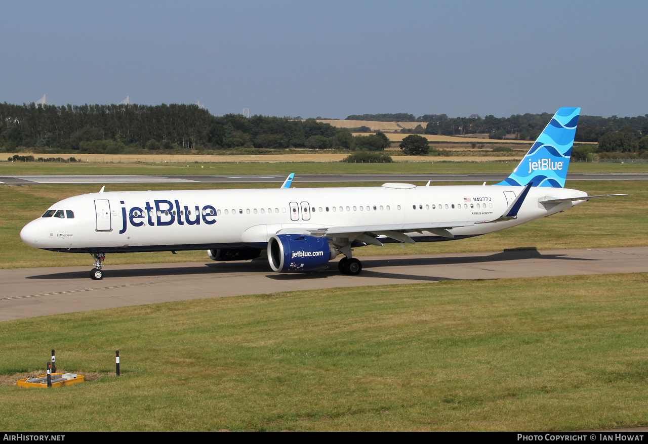 Aircraft Photo of N4077J | Airbus A321-271NX | JetBlue Airways | AirHistory.net #723963