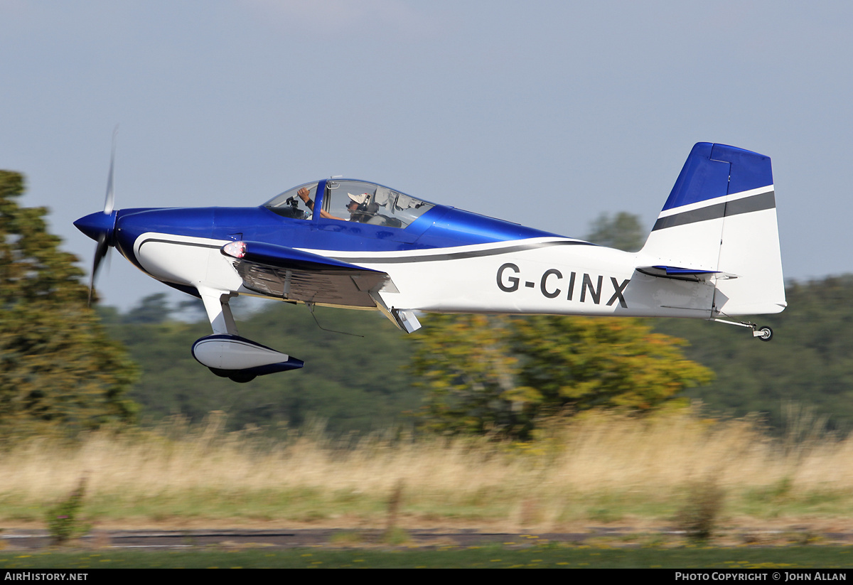 Aircraft Photo of G-CINX | Van's RV-7 | AirHistory.net #724016