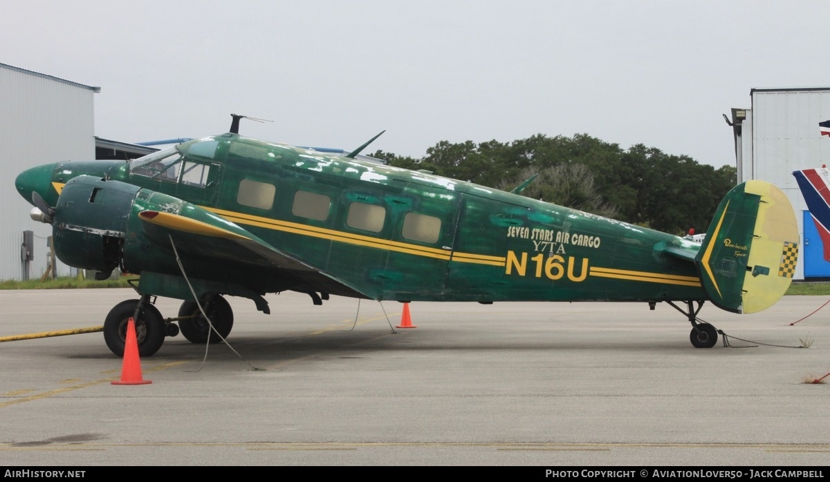Aircraft Photo of N16U | Beech E18S | Seven Stars Air Cargo | AirHistory.net #724093