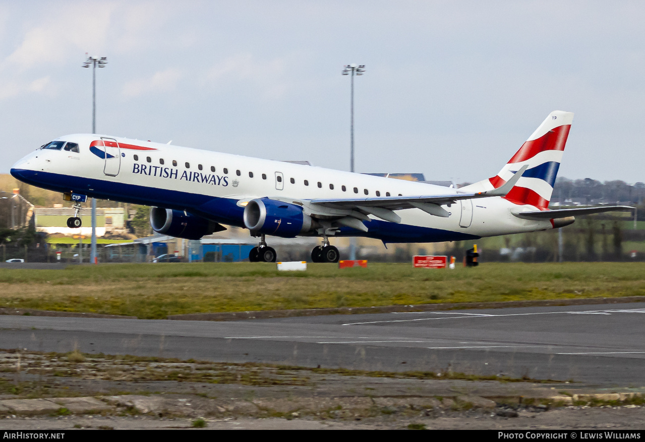 Aircraft Photo of G-LCYP | Embraer 190SR (ERJ-190-100SR) | British Airways | AirHistory.net #724140