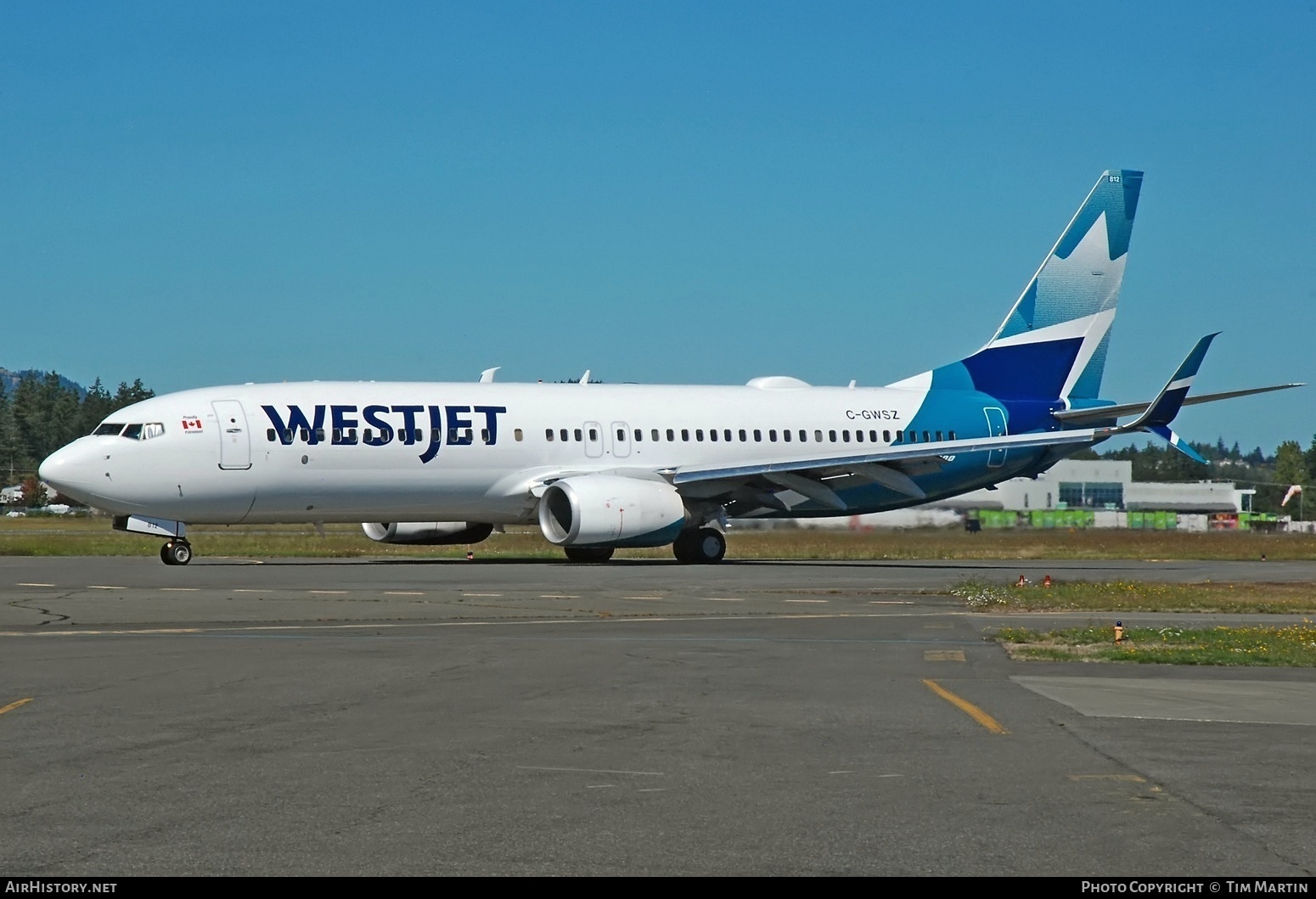 Aircraft Photo of C-GWSZ | Boeing 737-8CT | WestJet | AirHistory.net #724166