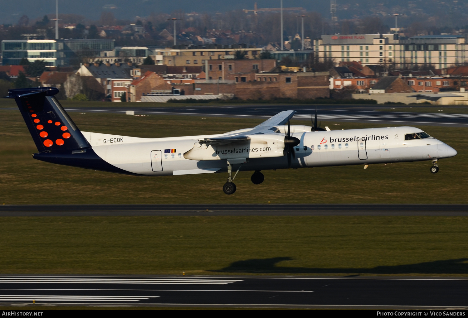 Aircraft Photo of G-ECOK | Bombardier DHC-8-402 Dash 8 | Brussels Airlines | AirHistory.net #724183