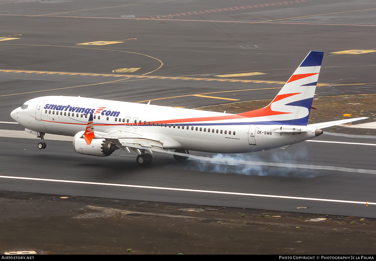 Aircraft Photo of OK-SWA | Boeing 737-8 Max 8 | Smartwings | AirHistory.net #724192