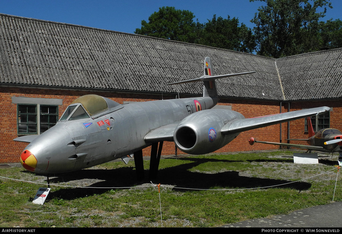 Aircraft Photo of EG257 | Gloster Meteor F8 | Belgium - Air Force | AirHistory.net #724204