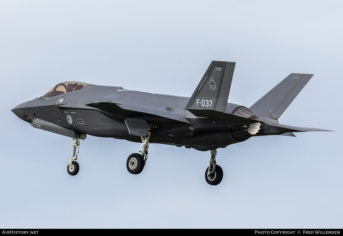 Aircraft Photo of F-037 | Lockheed Martin F-35A Lightning II | Netherlands - Air Force | AirHistory.net #724237