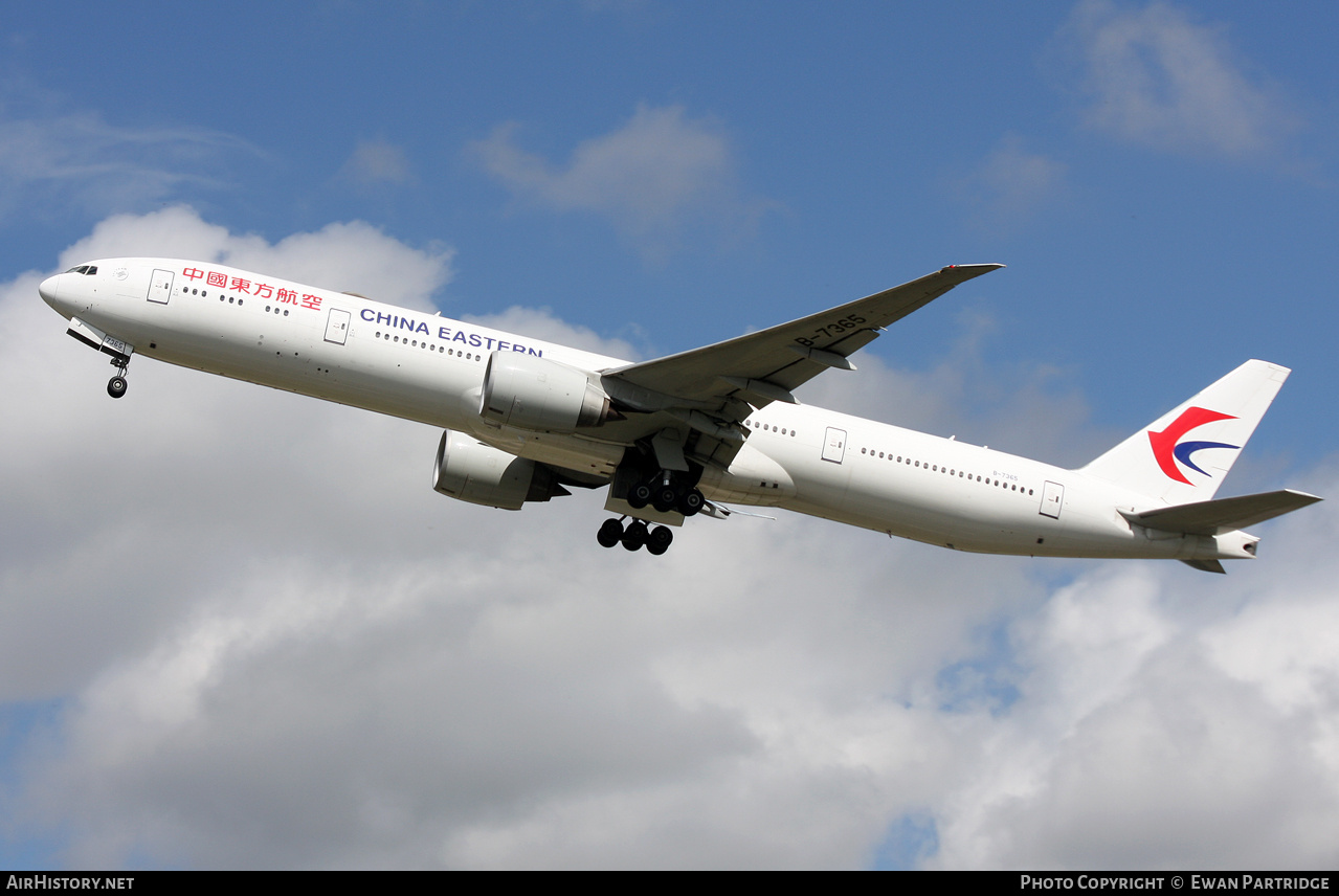 Aircraft Photo of B-7365 | Boeing 777-39P/ER | China Eastern Airlines | AirHistory.net #724322
