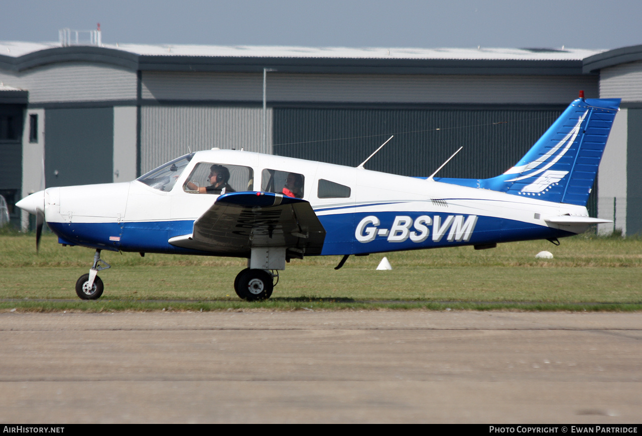 Aircraft Photo of G-BSVM | Piper PA-28-161 Warrior II | Falcon Flying Services | AirHistory.net #724326