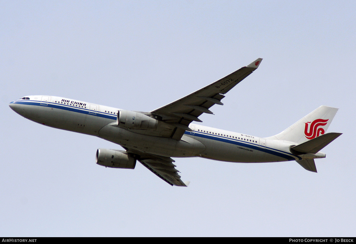 Aircraft Photo of B-6072 | Airbus A330-243 | Air China | AirHistory.net #724334