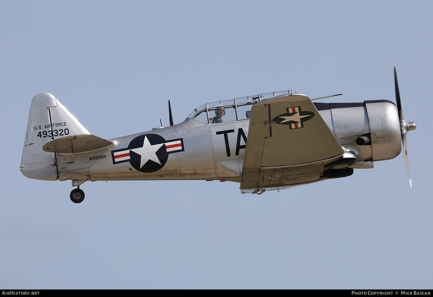 Aircraft Photo of N4996H / 49-3320 | North American T-6G Texan | USA - Air Force | AirHistory.net #724372