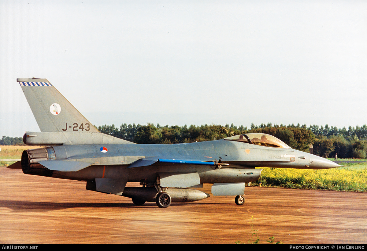 Aircraft Photo of J-243 | General Dynamics F-16A Fighting Falcon | Netherlands - Air Force | AirHistory.net #724420