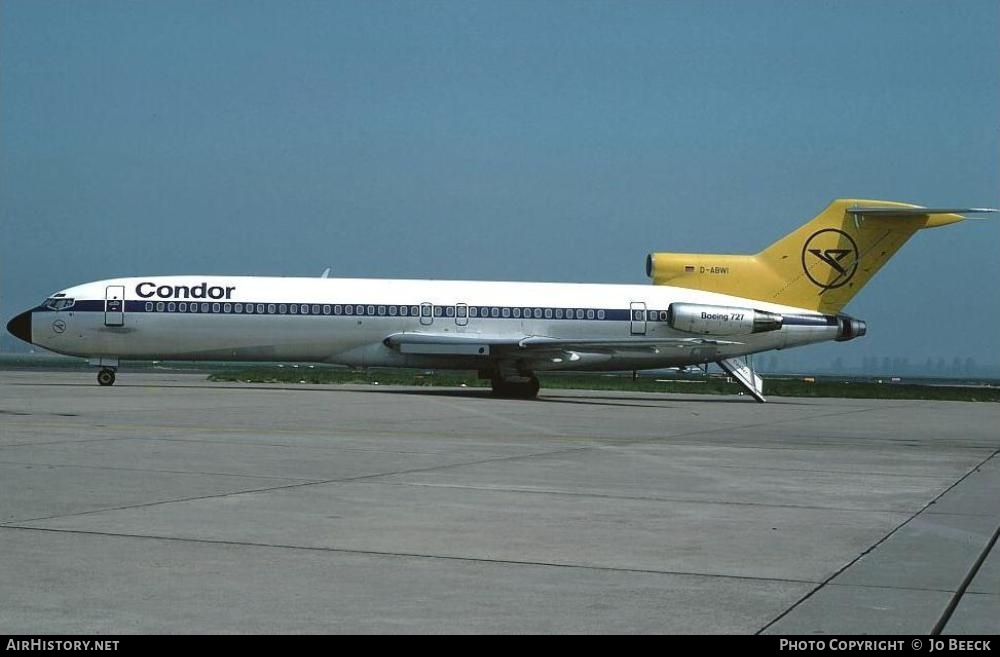 Aircraft Photo of D-ABWI | Boeing 727-230/Adv | Condor Flugdienst | AirHistory.net #724434