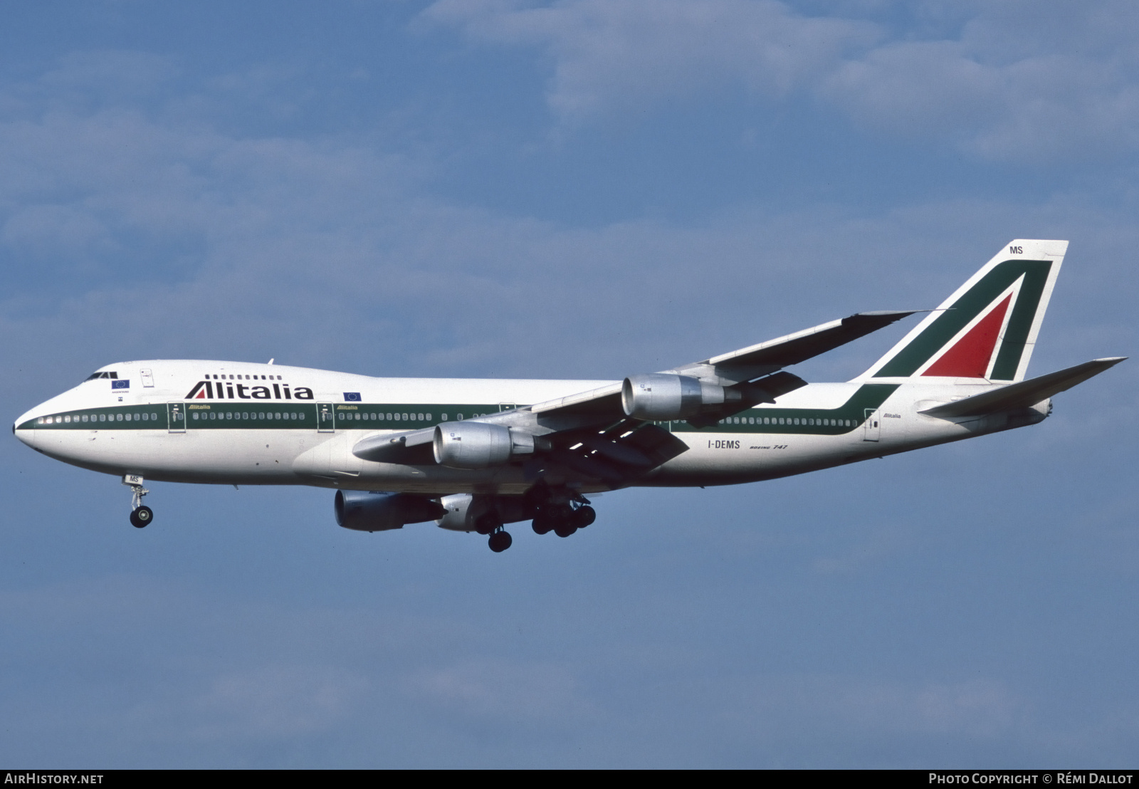 Aircraft Photo of I-DEMS | Boeing 747-243B | Alitalia | AirHistory.net #724436