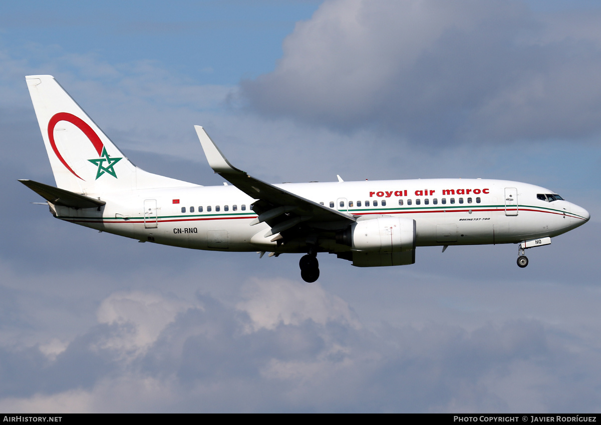 Aircraft Photo of CN-RNQ | Boeing 737-7B6 | Royal Air Maroc - RAM | AirHistory.net #724443