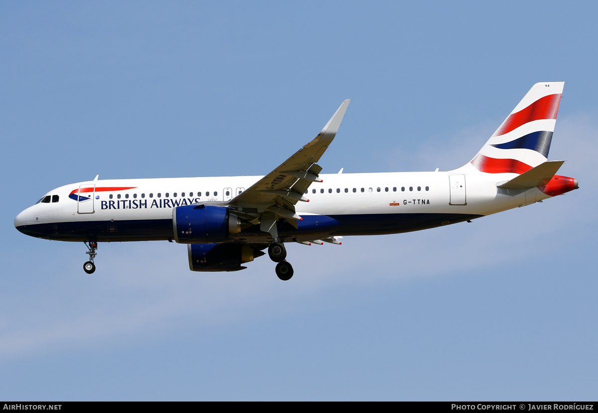 Aircraft Photo of G-TTNA | Airbus A320-251N | British Airways | AirHistory.net #724448