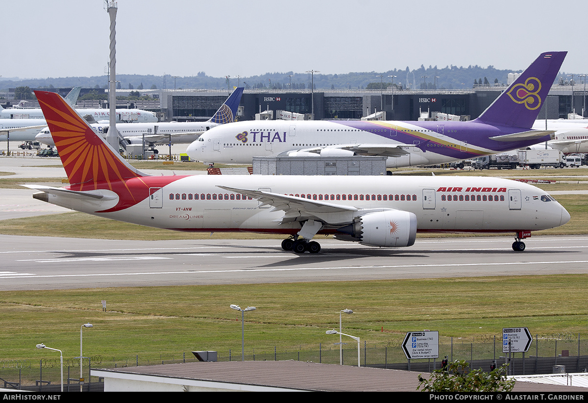 Aircraft Photo of VT-ANW | Boeing 787-8 Dreamliner | Air India | AirHistory.net #724451