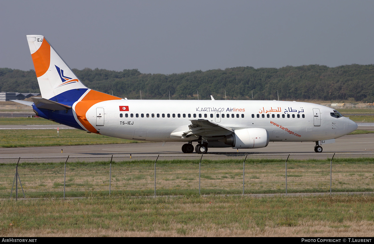 Aircraft Photo of TS-IEJ | Boeing 737-322 | Karthago Airlines | AirHistory.net #724478