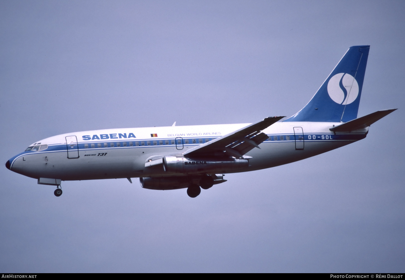 Aircraft Photo of OO-SDL | Boeing 737-229/Adv | Sabena | AirHistory.net #724487