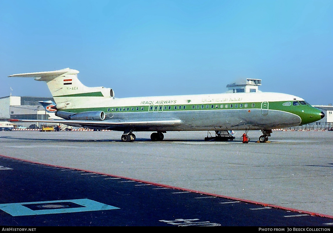 Aircraft Photo of YI-AEA | Hawker Siddeley HS-121 Trident 1E | Iraqi Airways | AirHistory.net #724532