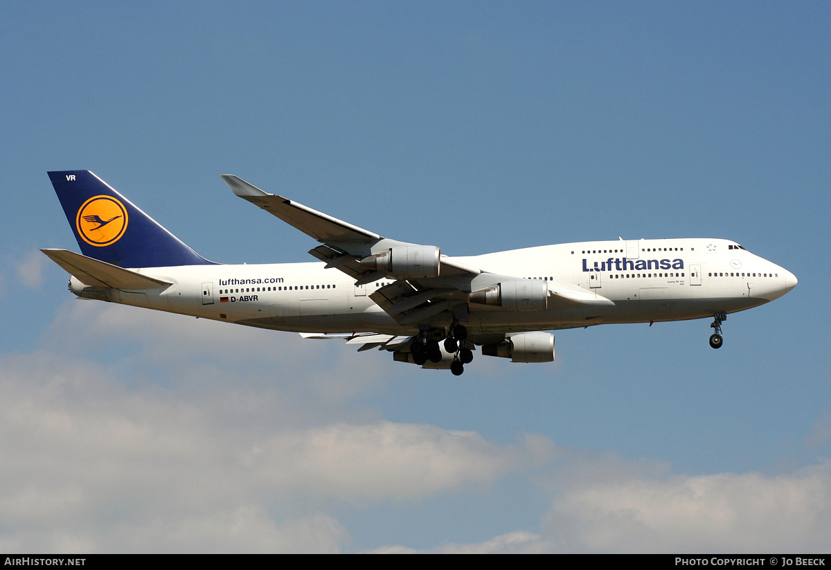 Aircraft Photo of D-ABVR | Boeing 747-430 | Lufthansa | AirHistory.net #724544