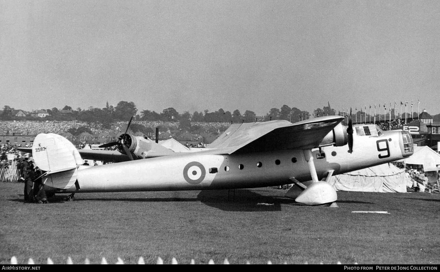 Aircraft Photo of K3583 | Bristol 130 Bombay | UK - Air Force | AirHistory.net #724551
