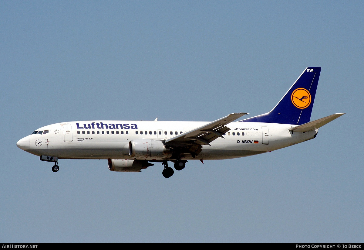 Aircraft Photo of D-ABXW | Boeing 737-330 | Lufthansa | AirHistory.net #724561