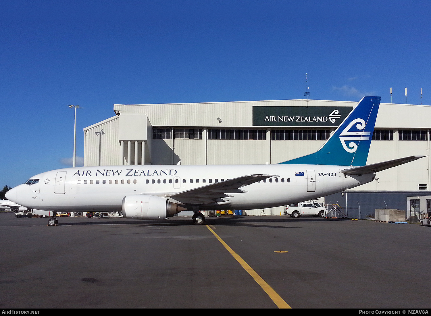 Aircraft Photo of ZK-NGJ | Boeing 737-319 | Air New Zealand | AirHistory.net #724562