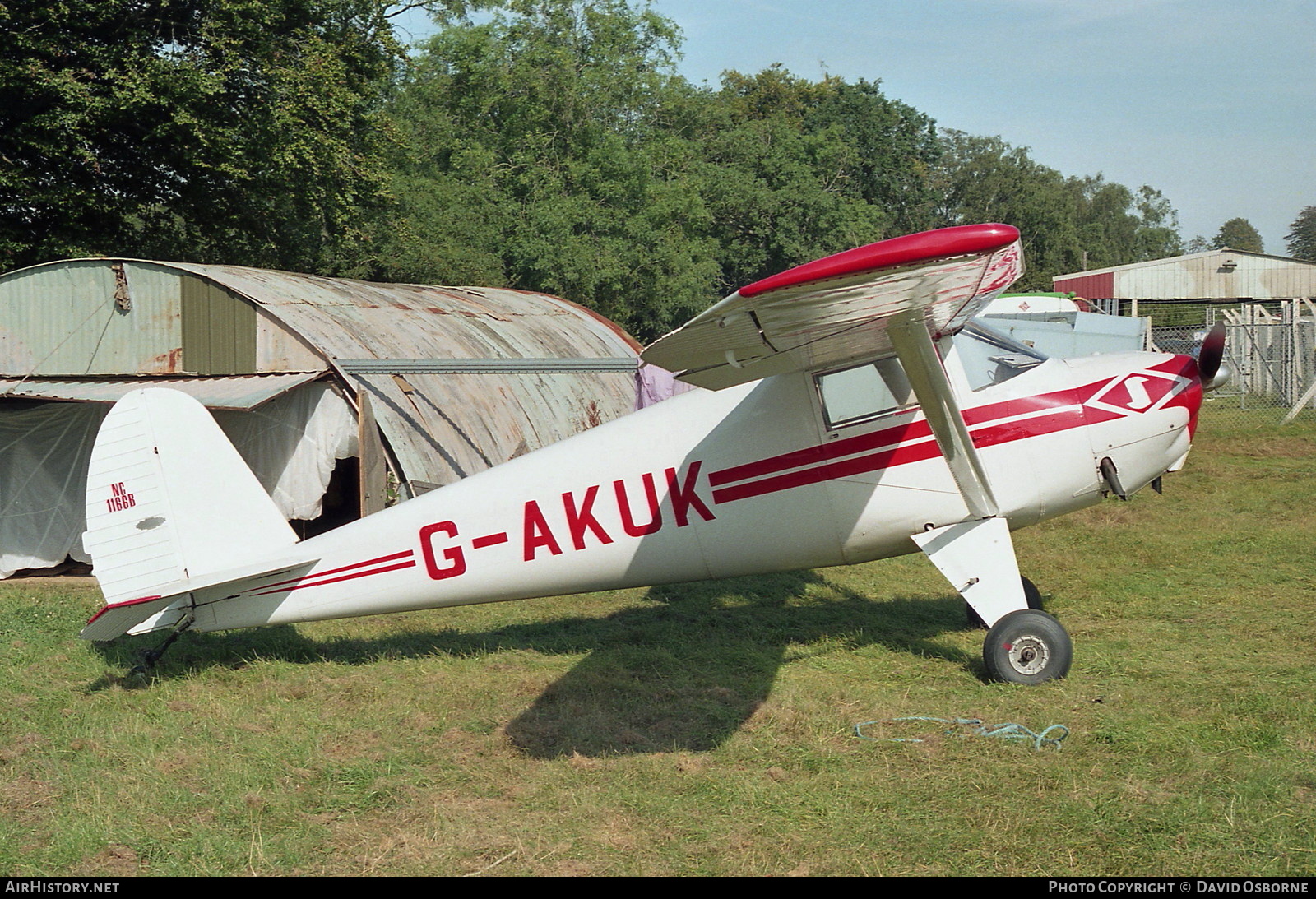 Aircraft Photo of G-AKUK / NC1166B | Luscombe 8A Silvaire | AirHistory.net #724619