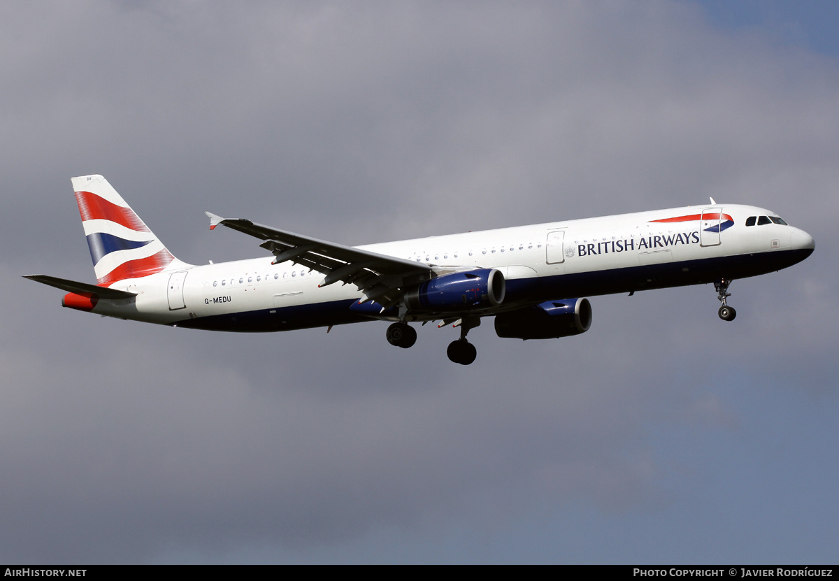Aircraft Photo of G-MEDU | Airbus A321-231 | British Airways | AirHistory.net #724699
