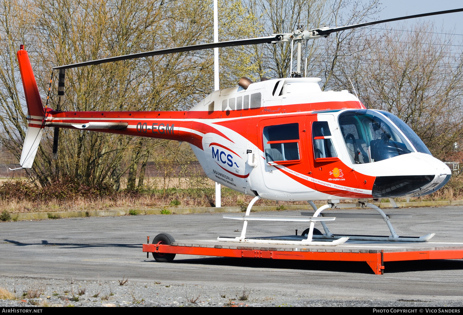 Aircraft Photo of OO-EGM | Bell 206B JetRanger II | STB Copter | AirHistory.net #724704