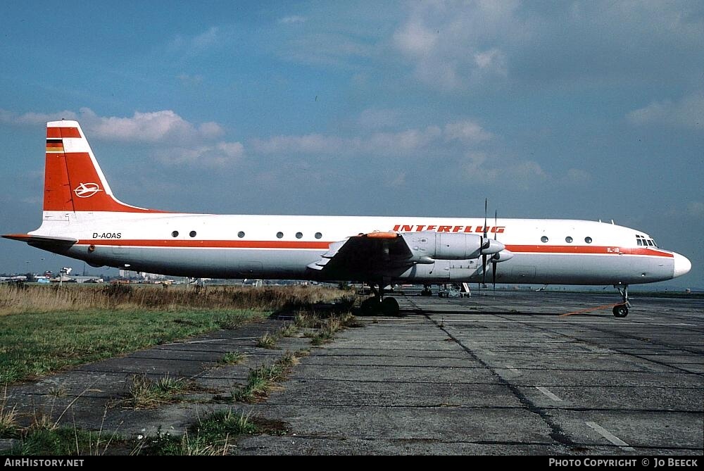 Aircraft Photo of D-AOAS | Ilyushin Il-18D | Interflug | AirHistory.net #724714