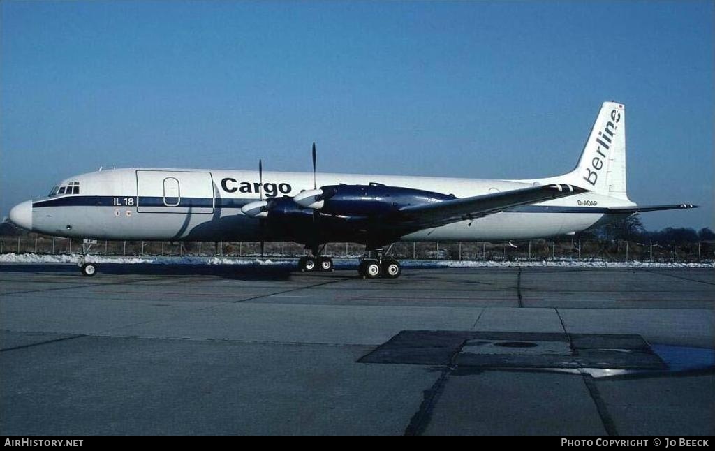 Aircraft Photo of D-AOAP | Ilyushin Il-18GrM | BerLine Cargo | AirHistory.net #724719