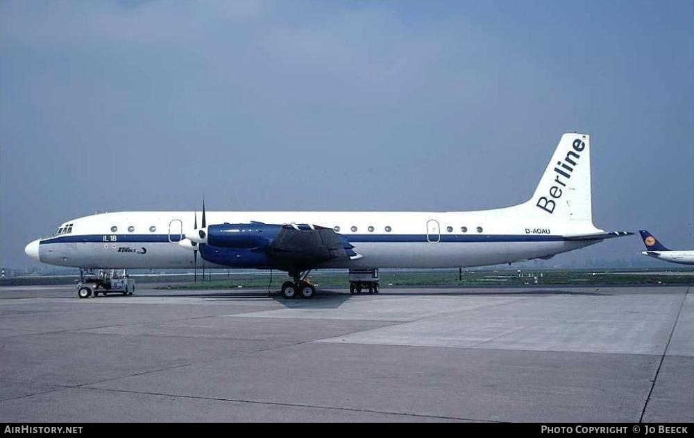Aircraft Photo of D-AOAU | Ilyushin Il-18D | BerLine | AirHistory.net #724720