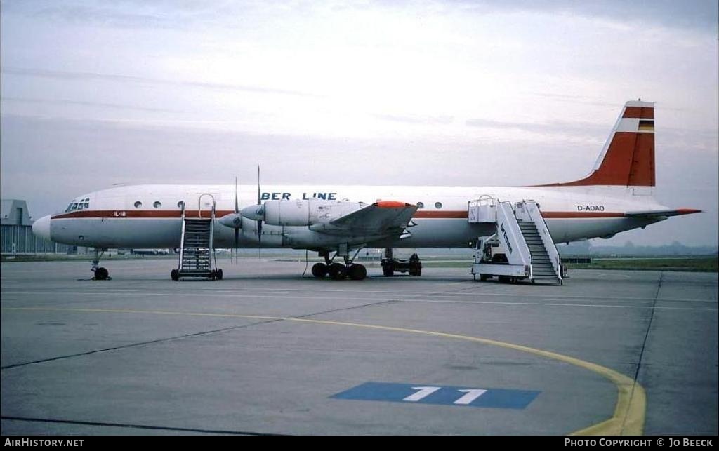 Aircraft Photo of D-AOAO | Ilyushin Il-18V | BerLine | AirHistory.net #724738