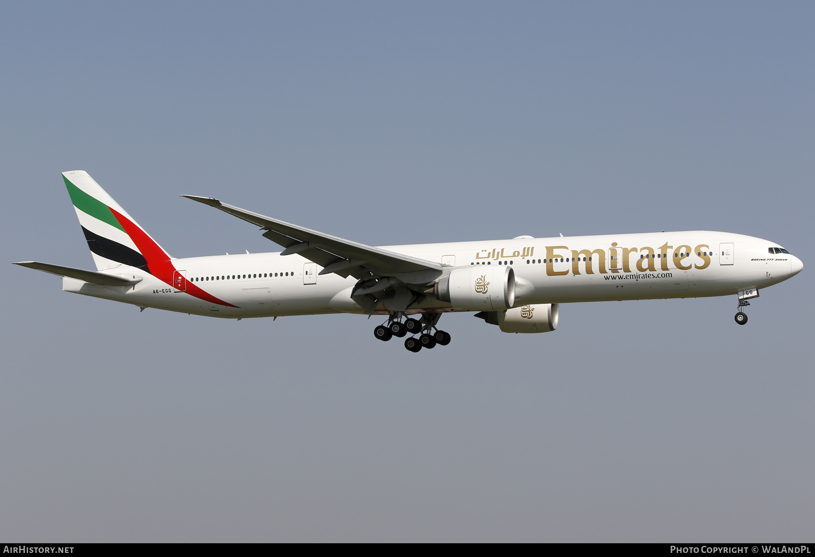 Aircraft Photo of A6-EGG | Boeing 777-31H/ER | Emirates | AirHistory.net #724759