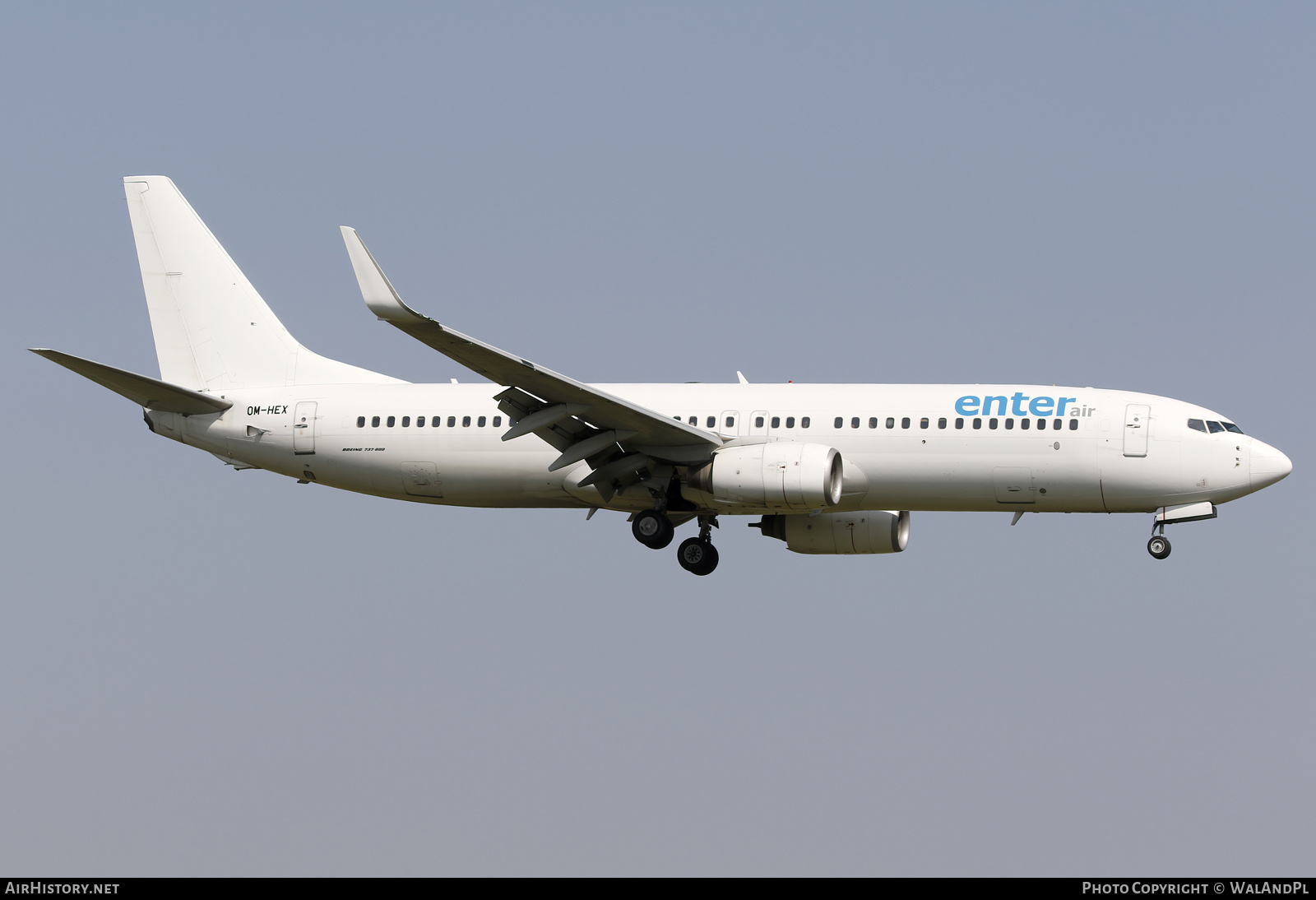 Aircraft Photo of OM-HEX | Boeing 737-81Q | Enter Air | AirHistory.net #724778