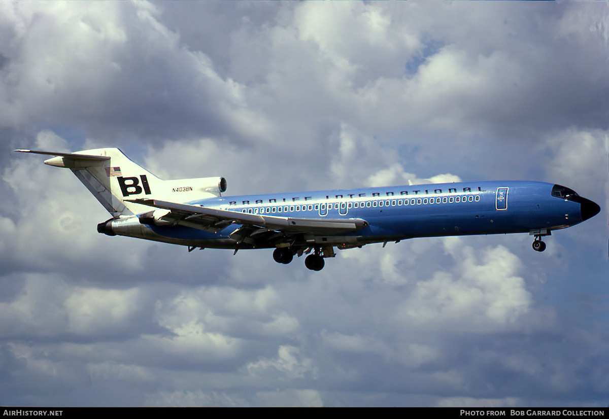 Aircraft Photo of N403BN | Boeing 727-227 | Braniff International Airways | AirHistory.net #724780
