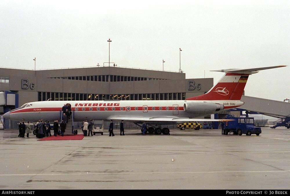 Aircraft Photo of DDR-SDU | Tupolev Tu-134AK | Interflug | AirHistory.net #724831